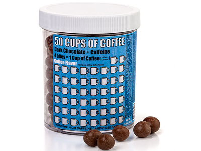 50 Cups of Coffee Tub o' Caffeinated Candy