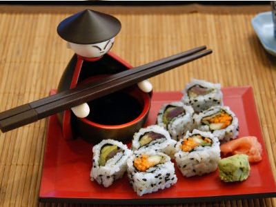 Sushi Service Dish