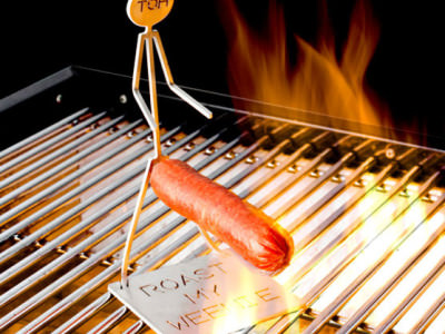 Human Hot Dog Cooker