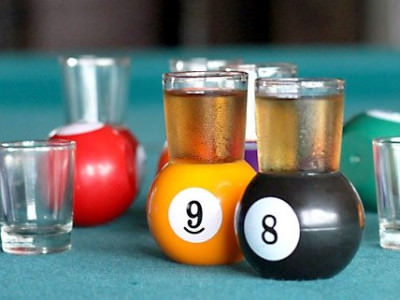 Pool Ball Shot Glasses