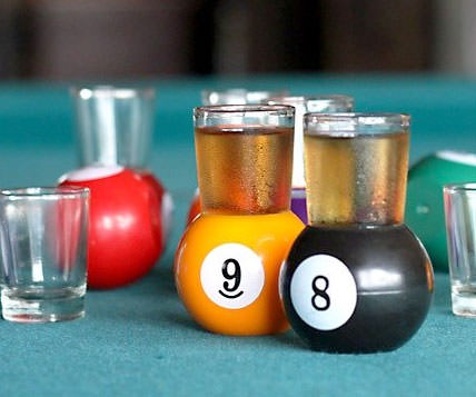 Pool Ball Shot Glasses