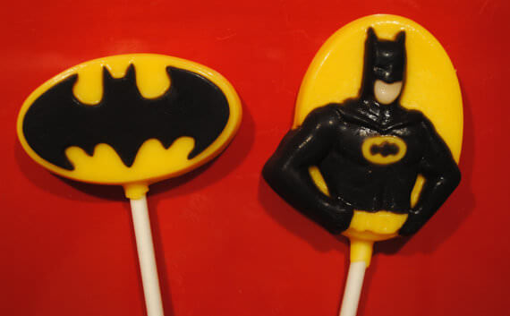 Batman Chocolate Lollipops
