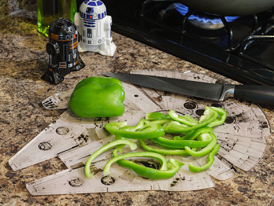 Millennium Falcon Chopping Board