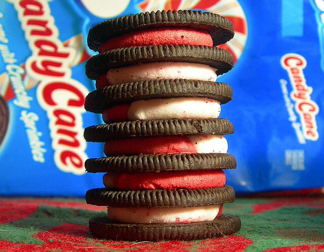 candy cane oreos