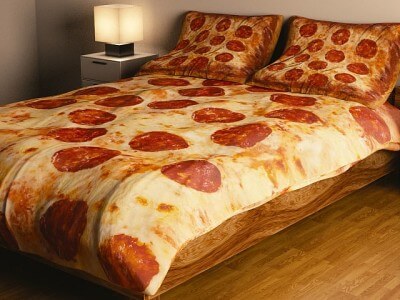 Pepperoni Pizza Bed Covers