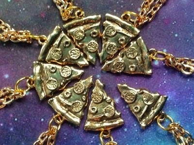 Pizza Slice Friendship Necklace