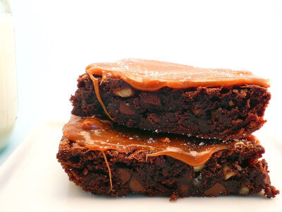 salted caramel brownies