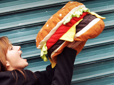 Cheeseburger Pillow