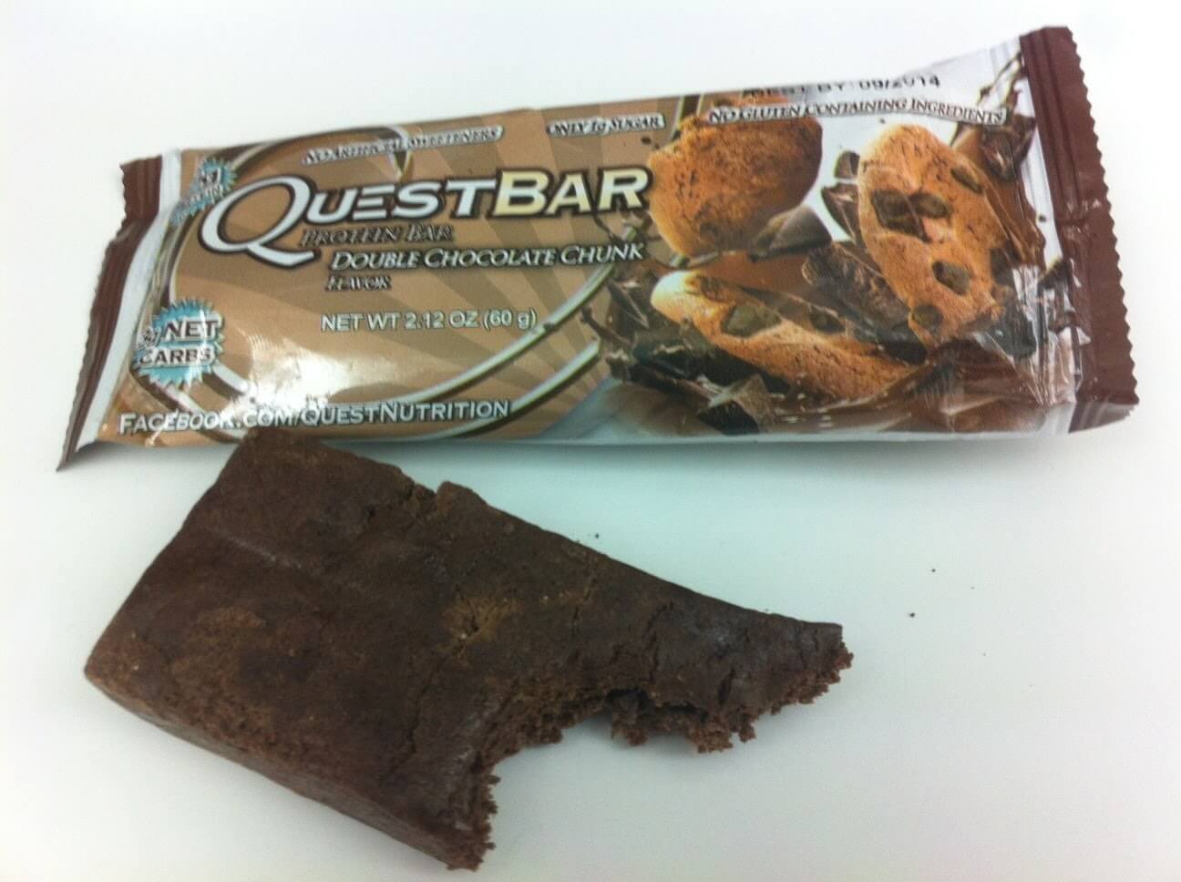 quest double chocolate chunk protein bar