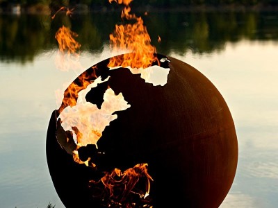 World Globe Fire Pit