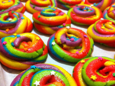 Rainbow Unicorn Poop Cookies