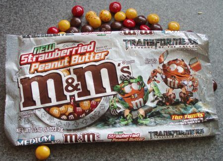 Strawberried Peanut Butter M&Ms